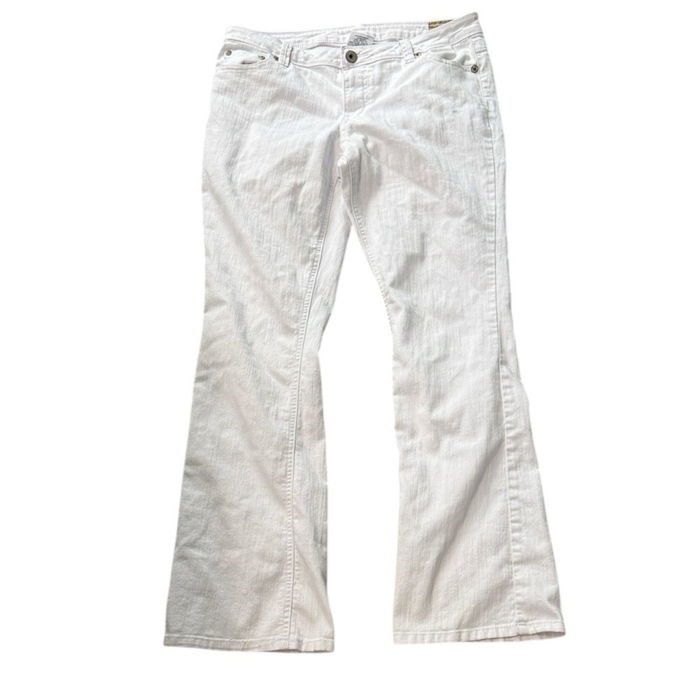 Z Cavaricci Y2K White Stretch Bootcut‎ Jeans Size 8